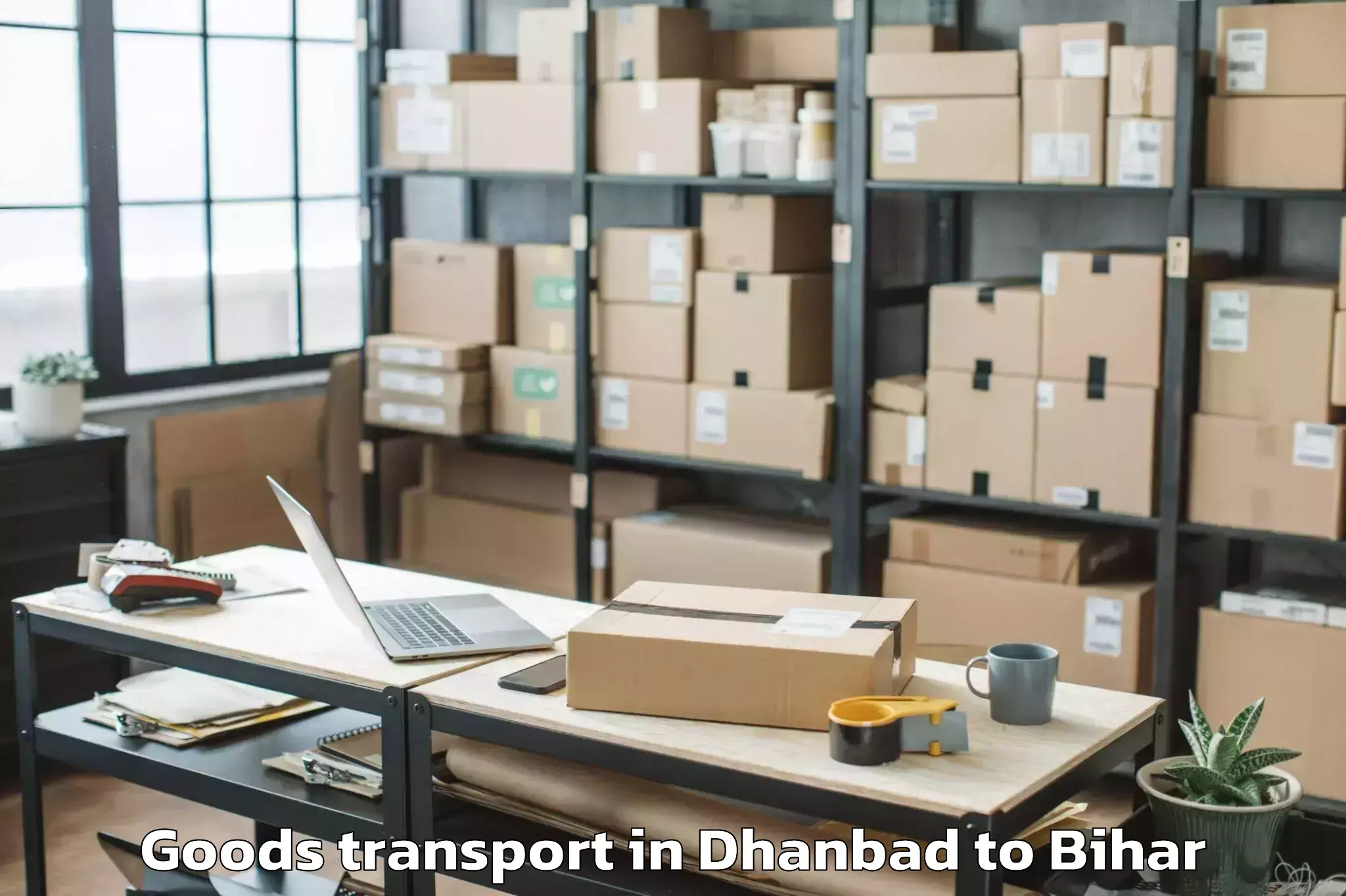 Comprehensive Dhanbad to Fulwariya Goods Transport